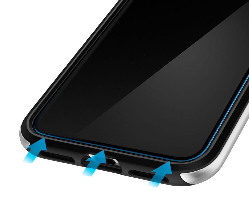 Spigen gehärtetes Glas.tR Slim Align Master 2-Pack für iPhone 11 Pro / Xs/ X - kompatibel mit Hülle transparent