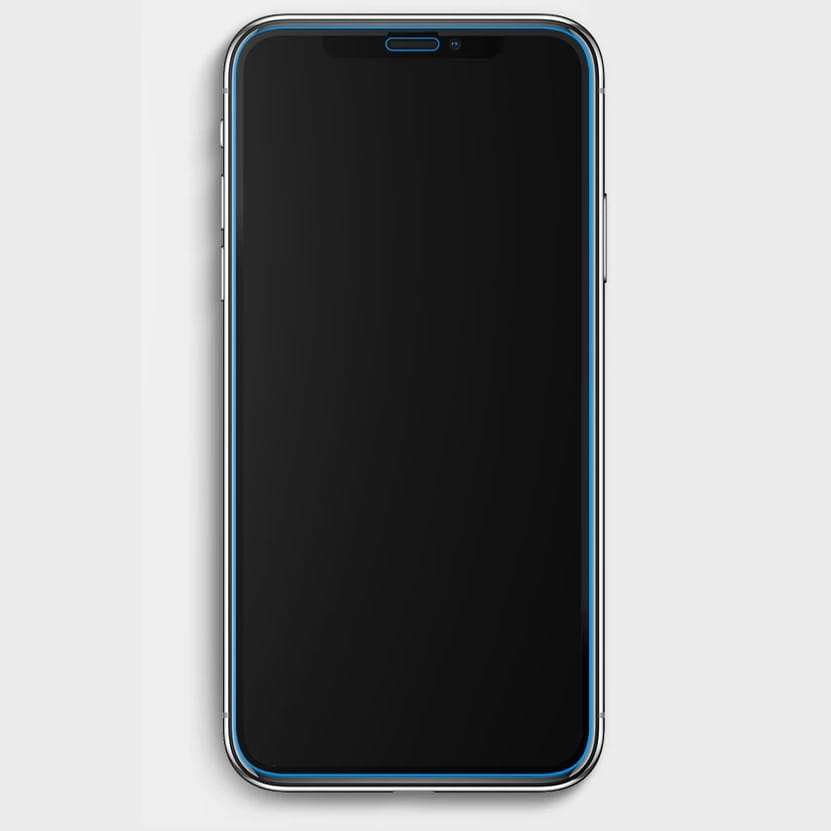 Spigen gehärtetes Glas.tR Slim FC 2-Pack mit schwarzem Rahmen für iPhone 11 Pro/Xs/X - kompatibel mit Hülle