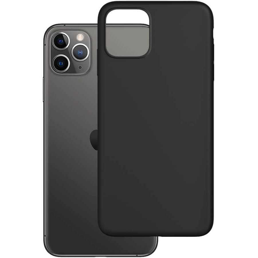 Schutzhülle 3mk aus der Serie Matt Case für iPhone 11 Pro Max, schwarz