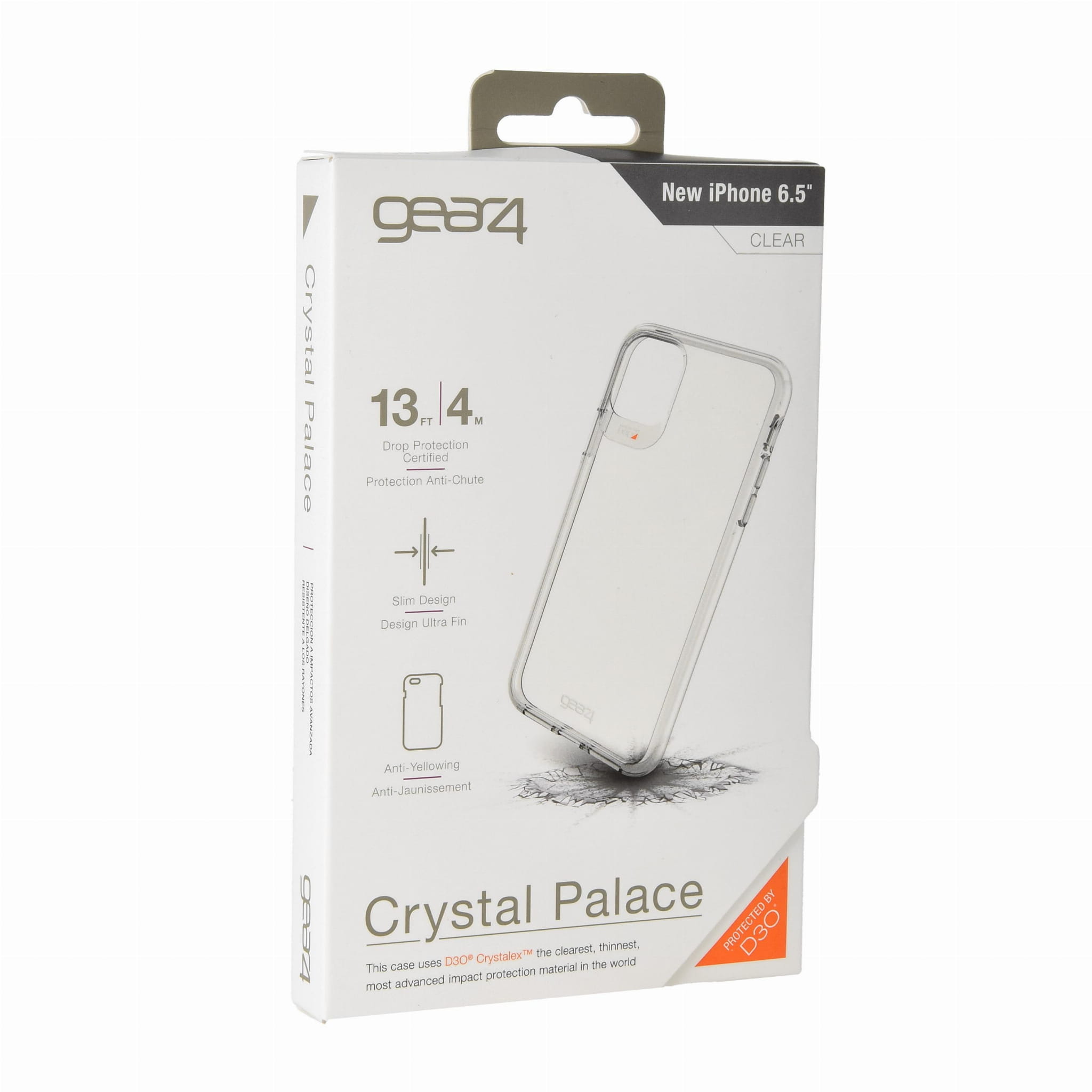 Schutzhülle Gear4 aus der Serie Crystal Palace für iPhone 11 Pro Max transparent.