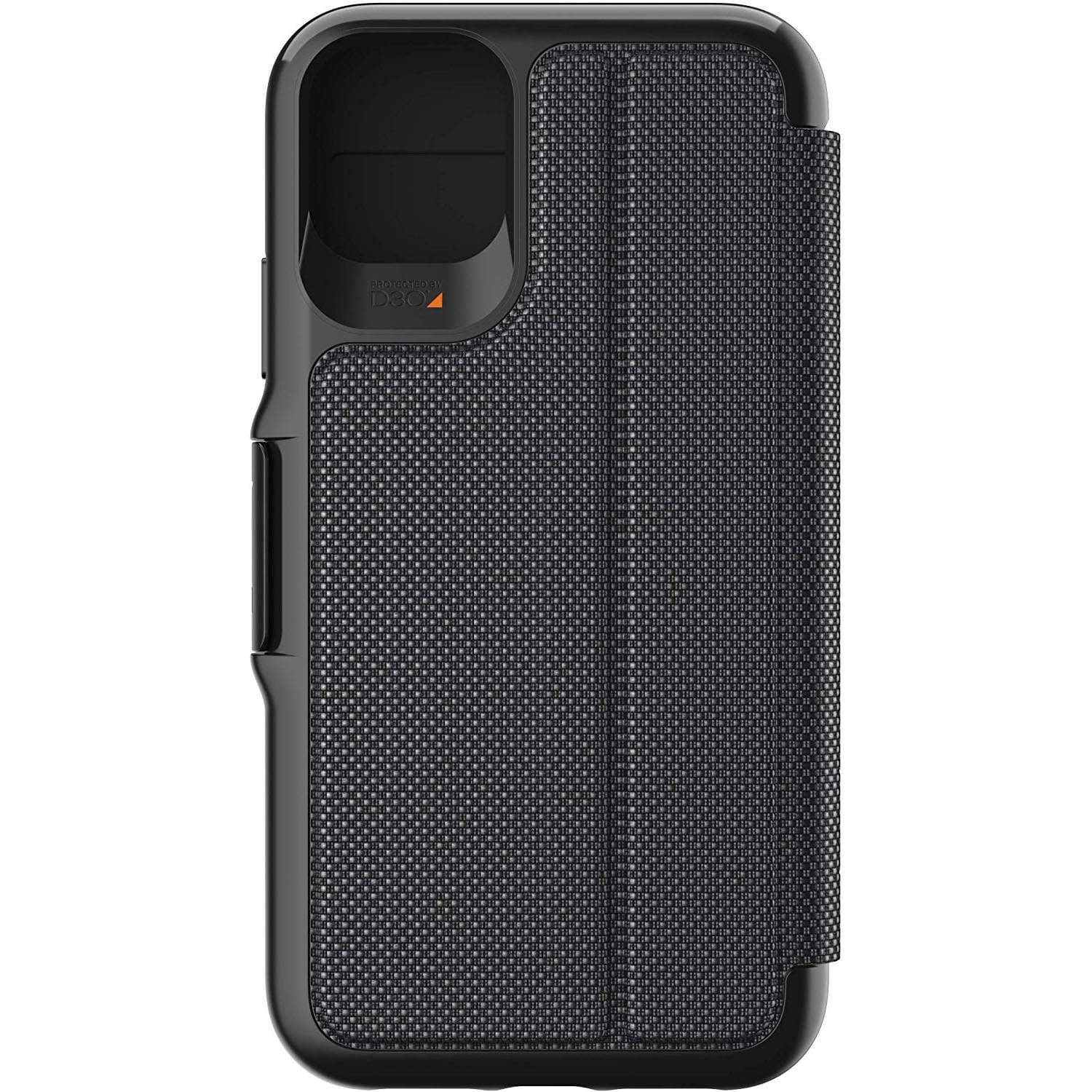 Schutzhülle Gear4 aus der Serie D3O Oxford Eco für iPhone 11 Pro Max schwarz.