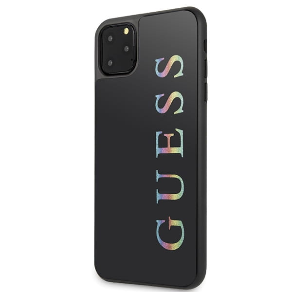 Exklusives Gehäuse aus der Hard Case Glitter Logo-Serie für iPhone 11 Pro, schwarz.