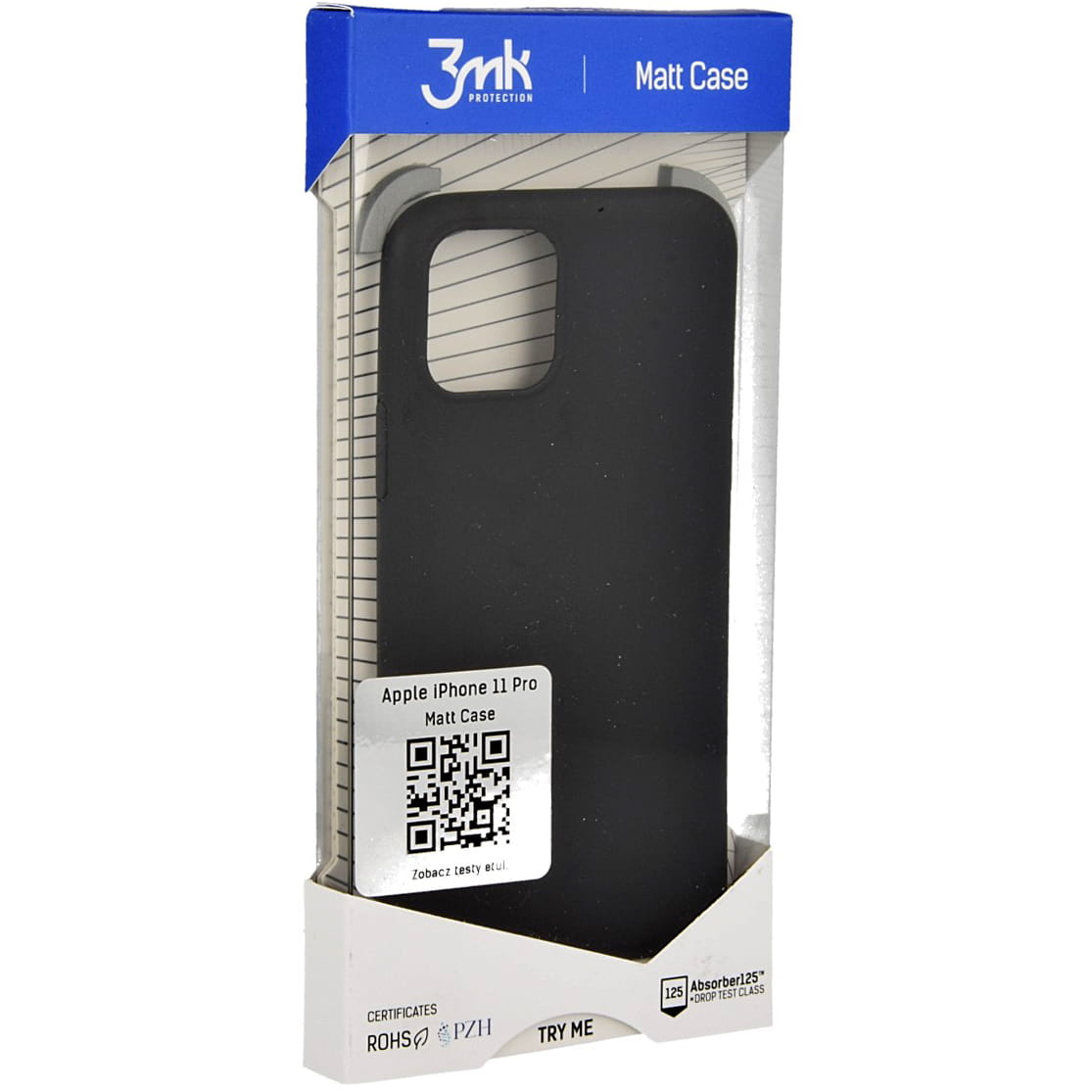 Schutzhülle 3mk aus der Serie Matt Case für iPhone 11 Pro, schwarz