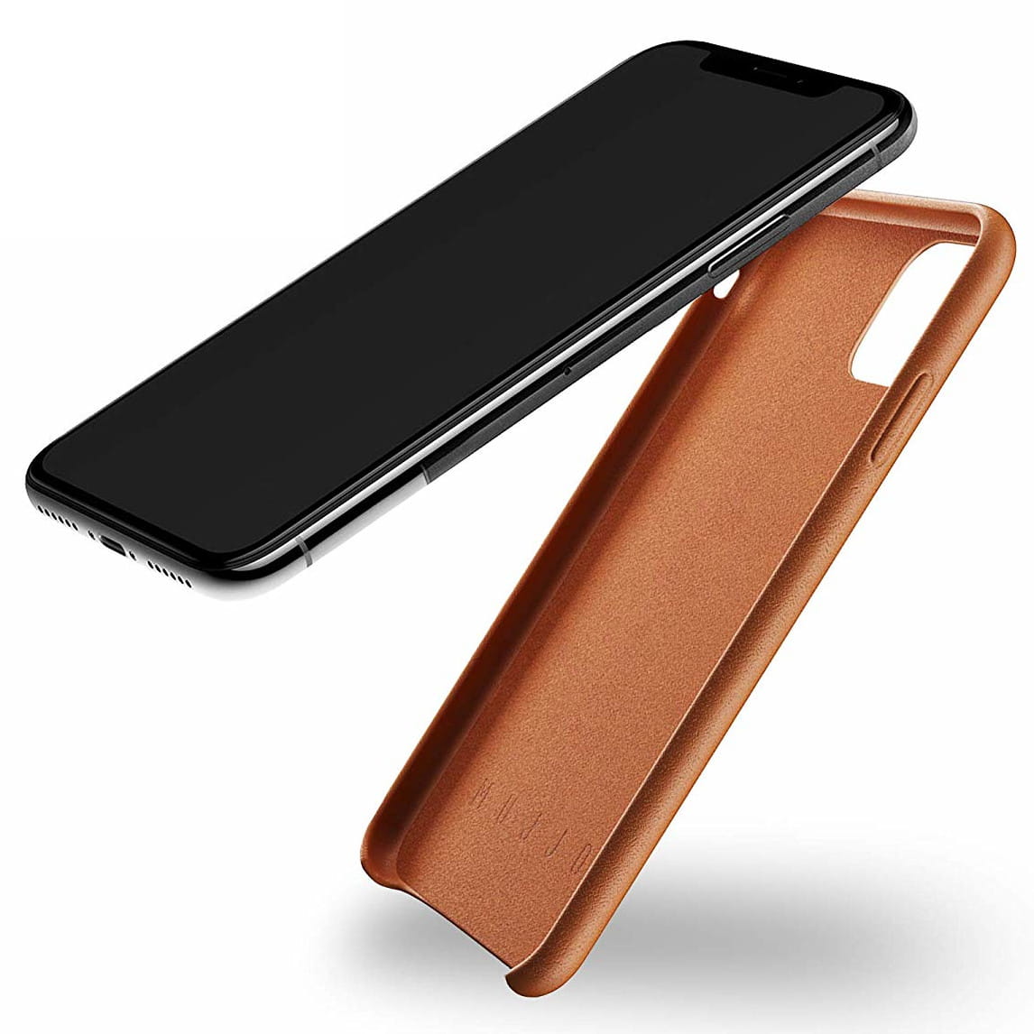 Eine elegante Hülle von Mujjo aus der Leather Wallet Case Serie für iPhone 11 Pro, braun.