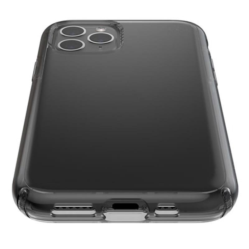 Hülle Speck Presidio Perfect Clear mit Microban-Beschichtung für iPhone 11 Pro, rauchfarben.