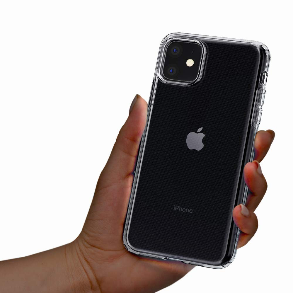 Transparente Hülle Spigen Crystall Flex für iPhone 11.