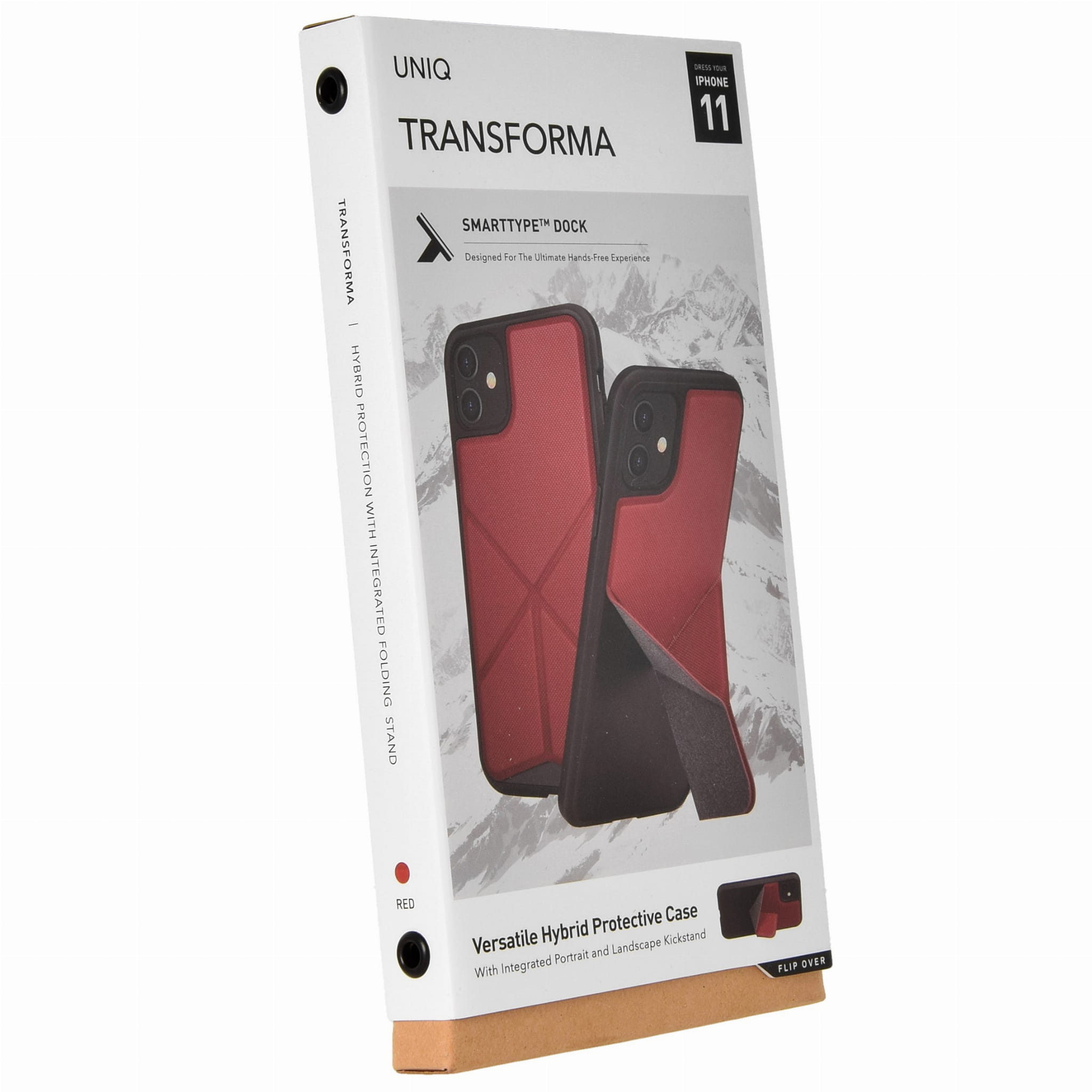 Schutzhülle Uniq aus der Serie Transforma für iPhone 11 rot.