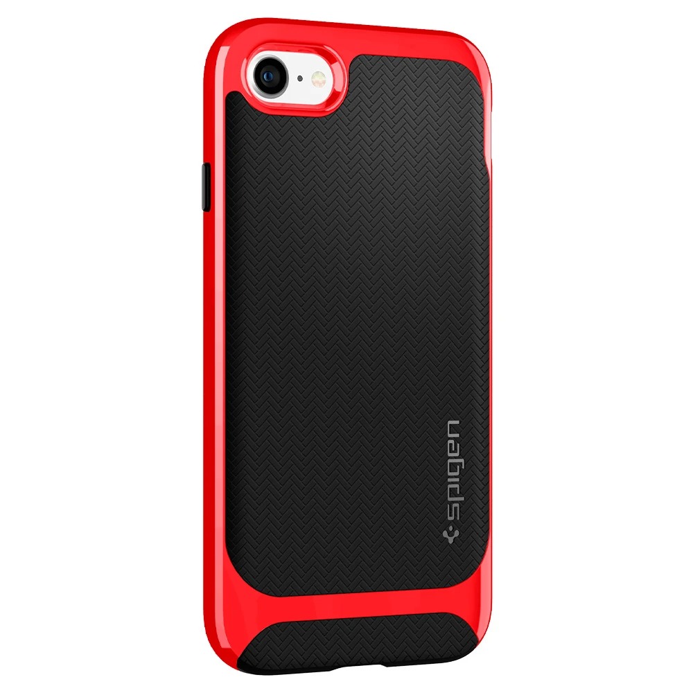 Originale Hülle Neo Hybrid von Spigen für Apple iPhone SE 2020, 8 / 7, rot