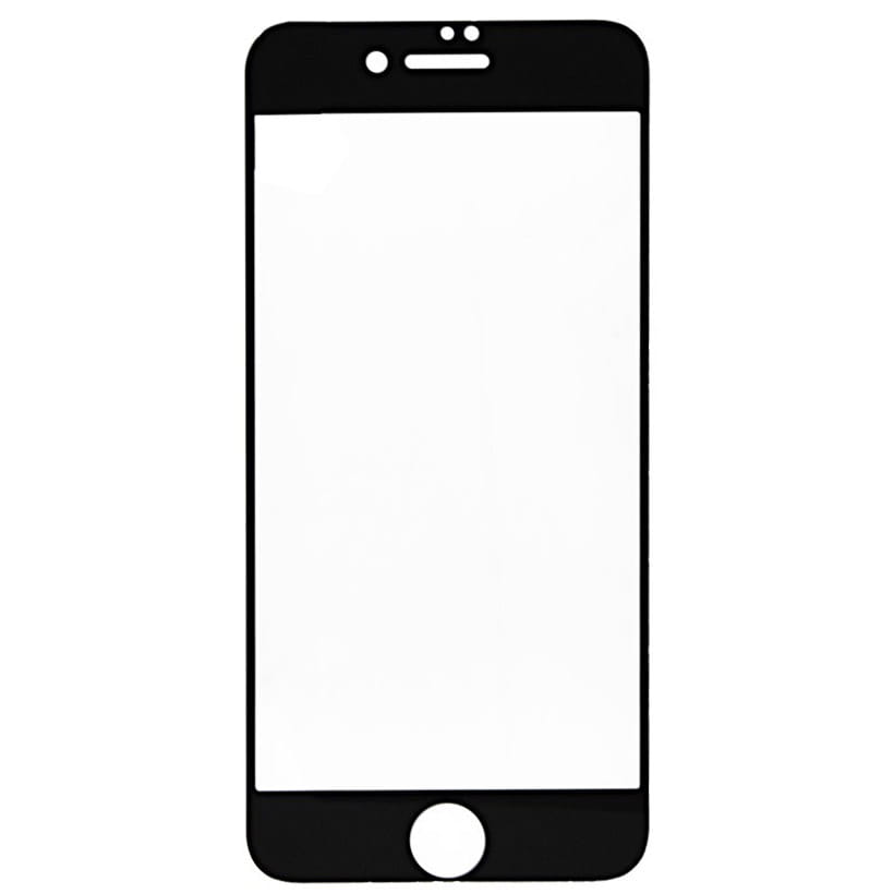 Gehärtetes Glas MyScreen Diamond Glass Edge Full Glue für iPhone SE 2020, 8, 7, schwarzer Rahmen.