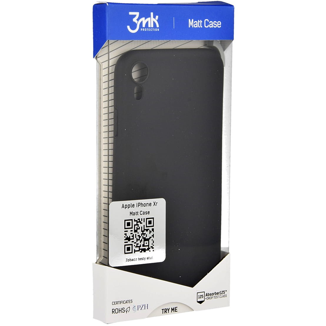 Schutzhülle 3mk aus der Serie Matt Case für iPhone Xr, schwarz