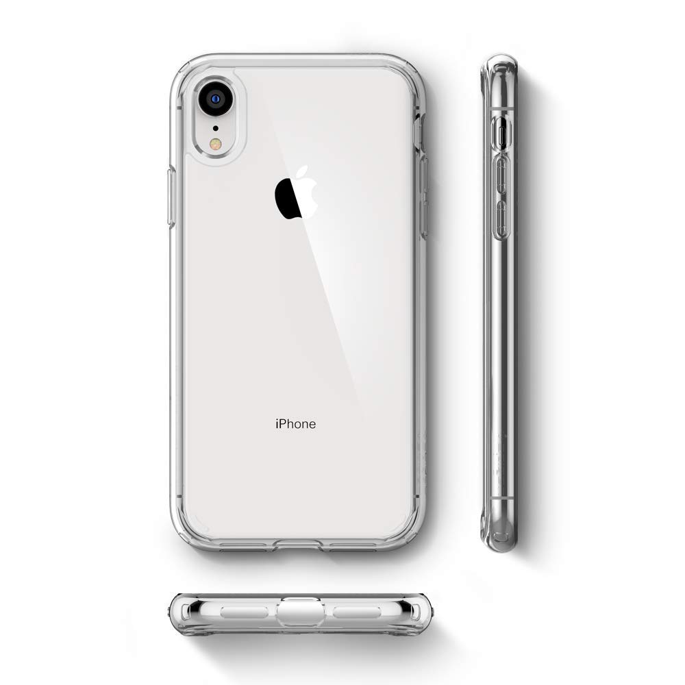 Originale Hülle Ultra Hybrid von Spigen für iPhone Xr, transparent.