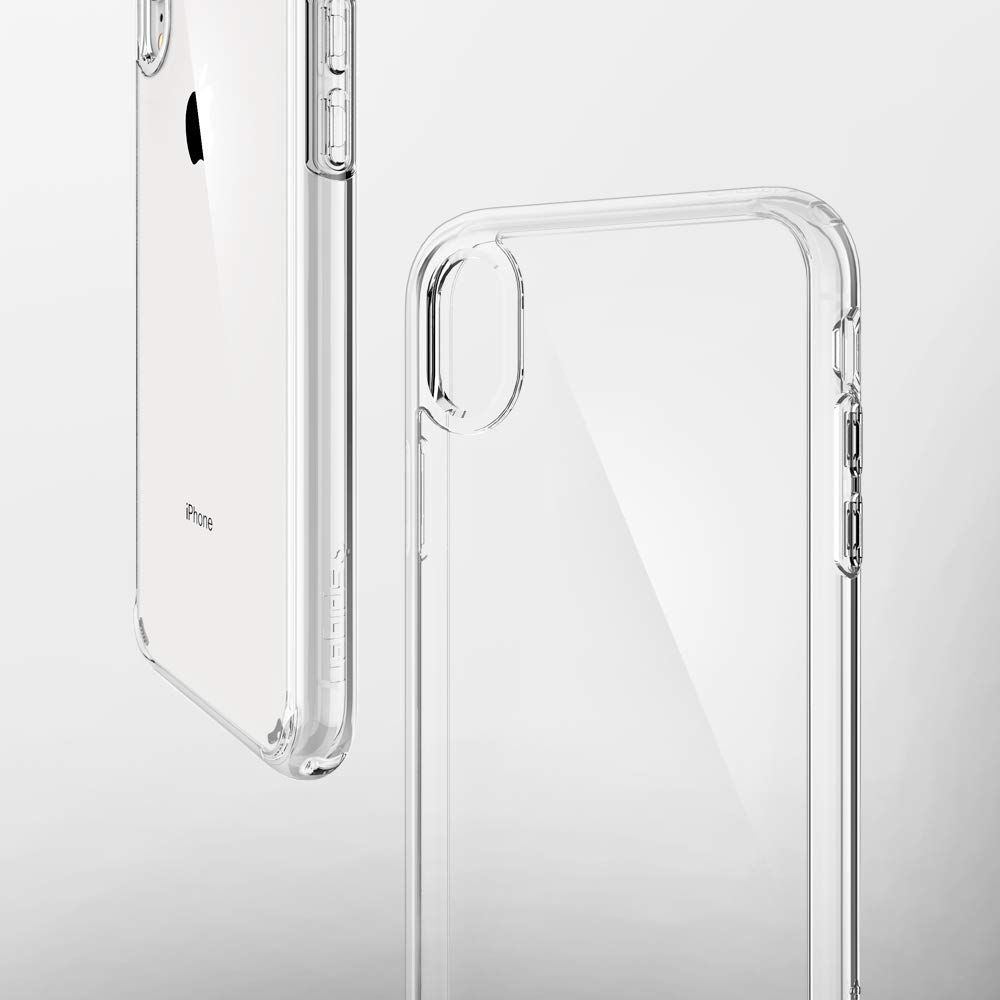 Originale Hülle Ultra Hybrid von Spigen für iPhone Xr, transparent.