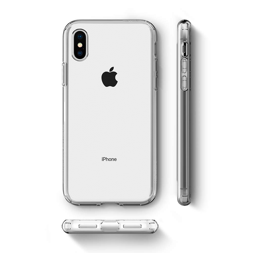 Transparente Hülle Spigen Liquid Crystal für iPhone Xs Max, transparent.