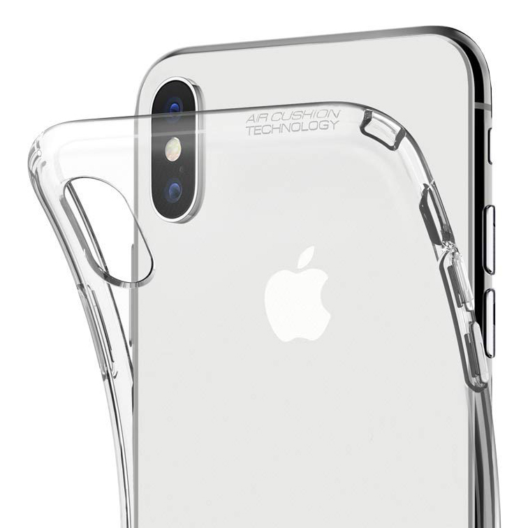 Transparente Hülle Spigen Liquid Crystal für iPhone Xs Max, transparent.