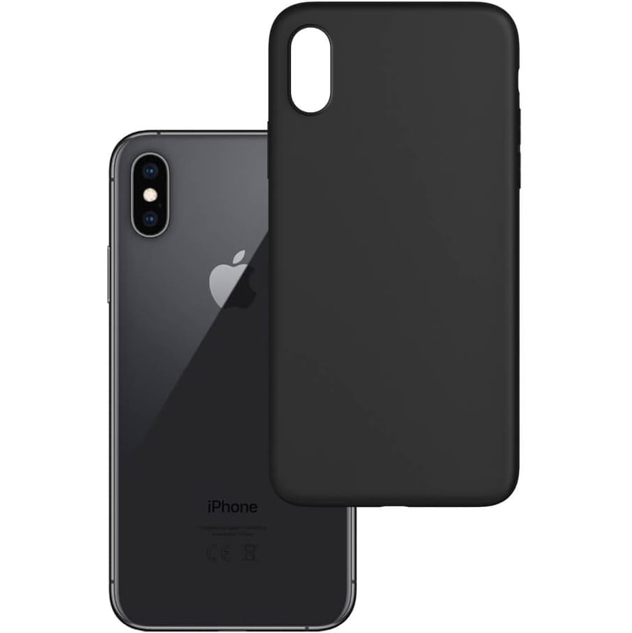 Schutzhülle 3mk aus der Serie Matt Case für iPhone Xs / X, schwarz