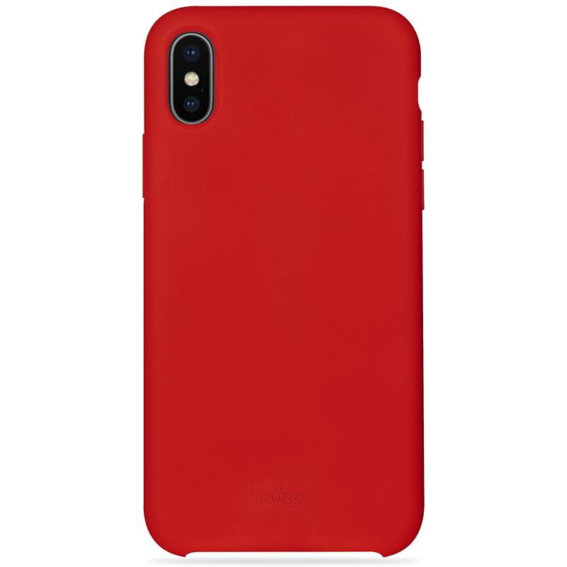 Schutzhülle Puro Icon Cover für iPhone X, Xs, rot.