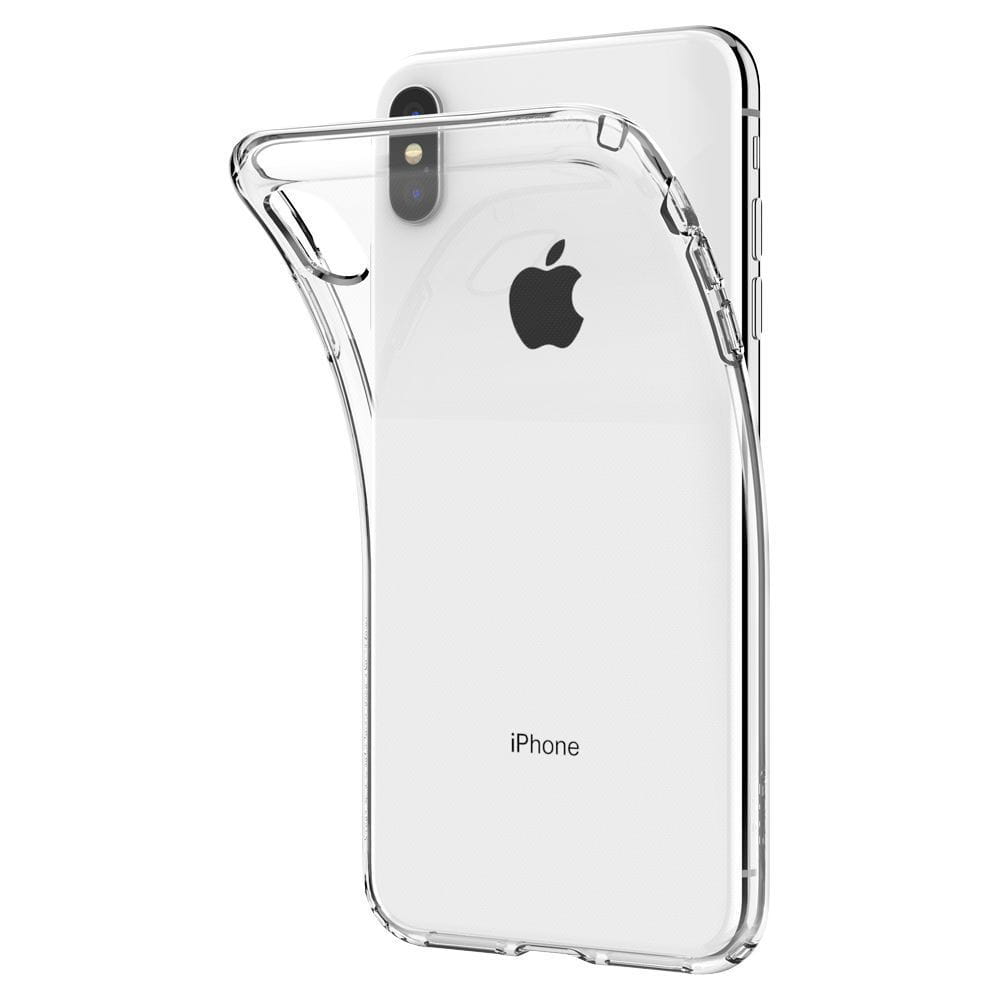 Transparente Hülle Spigen Liquid Crystal für iPhone Xs / X, transparent.