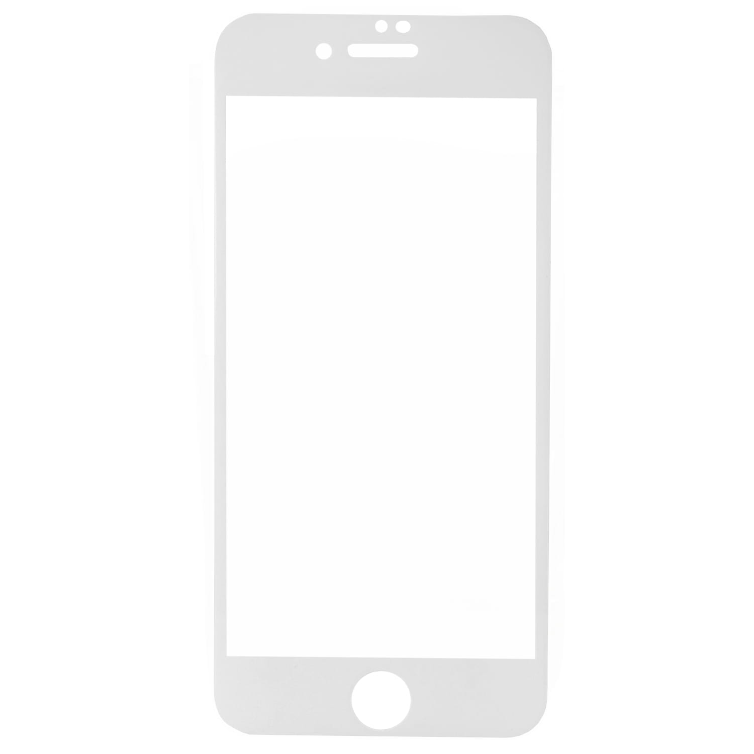 Gehärtetes Glas MyScreen Diamond Glass Edge Full Glue für iPhone 8, 7, weißer Rahmen.