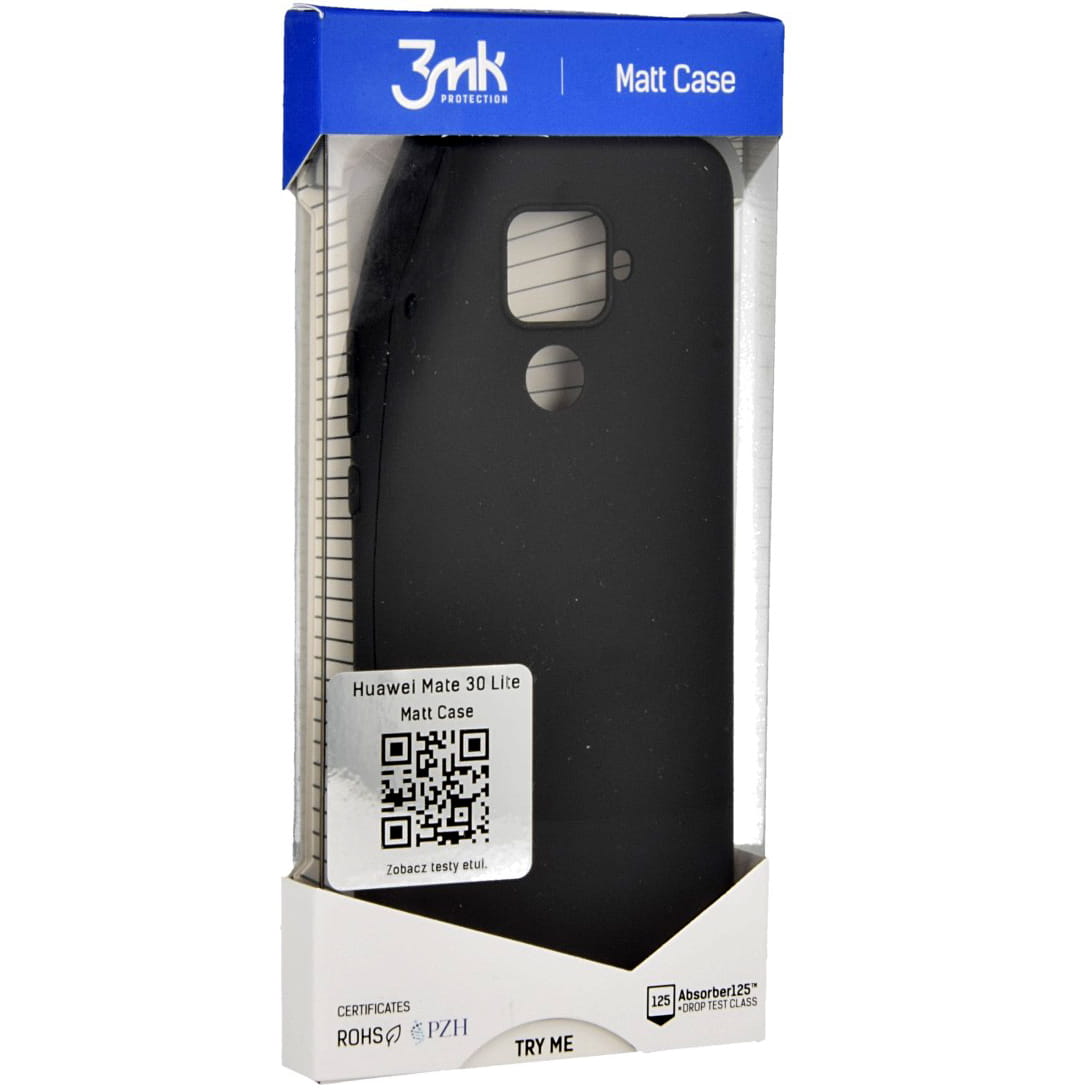 Schutzhülle 3mk aus der Serie Matt Case für Huawei Mate 30 Lite, schwarz