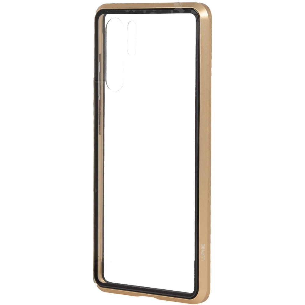 Magnetische Schutzhülle Luphie Magnetic Case für Huawei P30 Pro, golden.