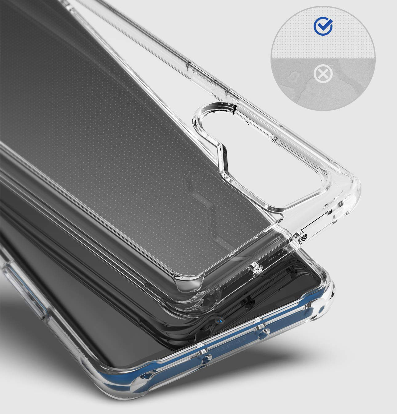 Schutzhülle Rearth Ringke Fusion für Huawei P30 Pro, transparent