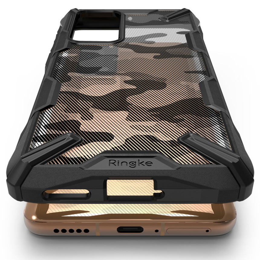 Schutzhülle Rearth Ringke Fusion X für Samsung Huawei P40, transparent mit dem schwarzen Rahmen