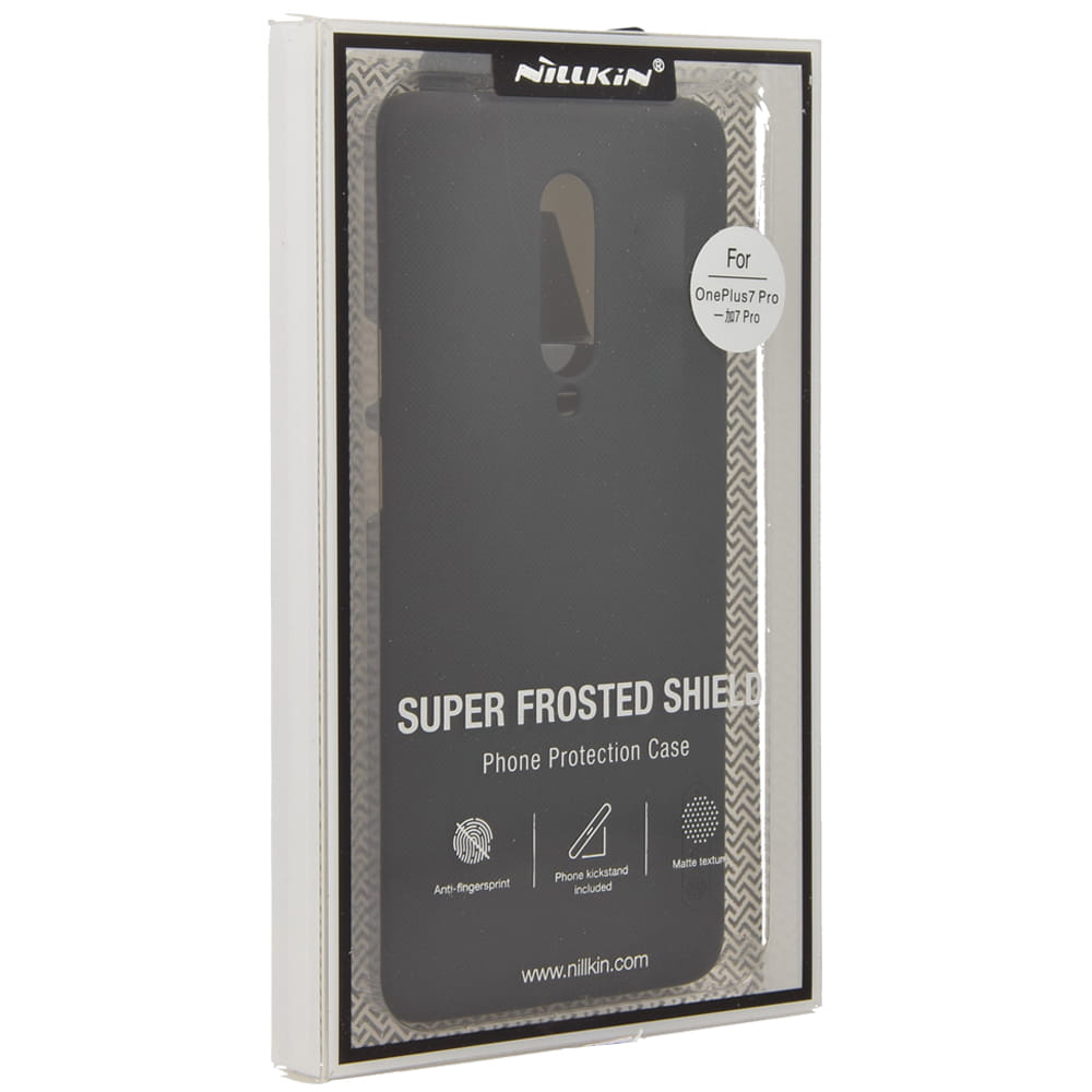Schutzhülle Nillkin Frosted Shield für OnePlus 7 Pro, schwarz