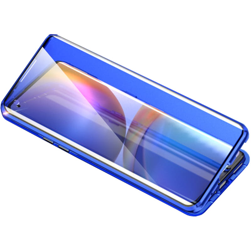 Magnetische Schutzhülle Luphie Magnetic Case für OnePlus 8 Pro, blau.