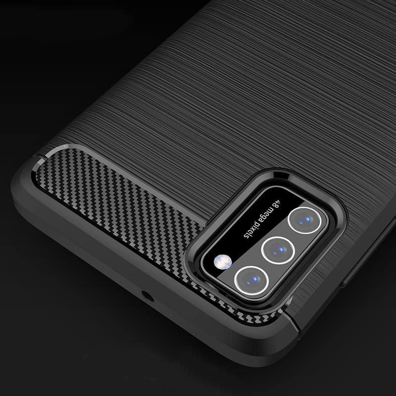 Schutzhülle TPU Carbon Case Samsung Galaxy A41, schwarz