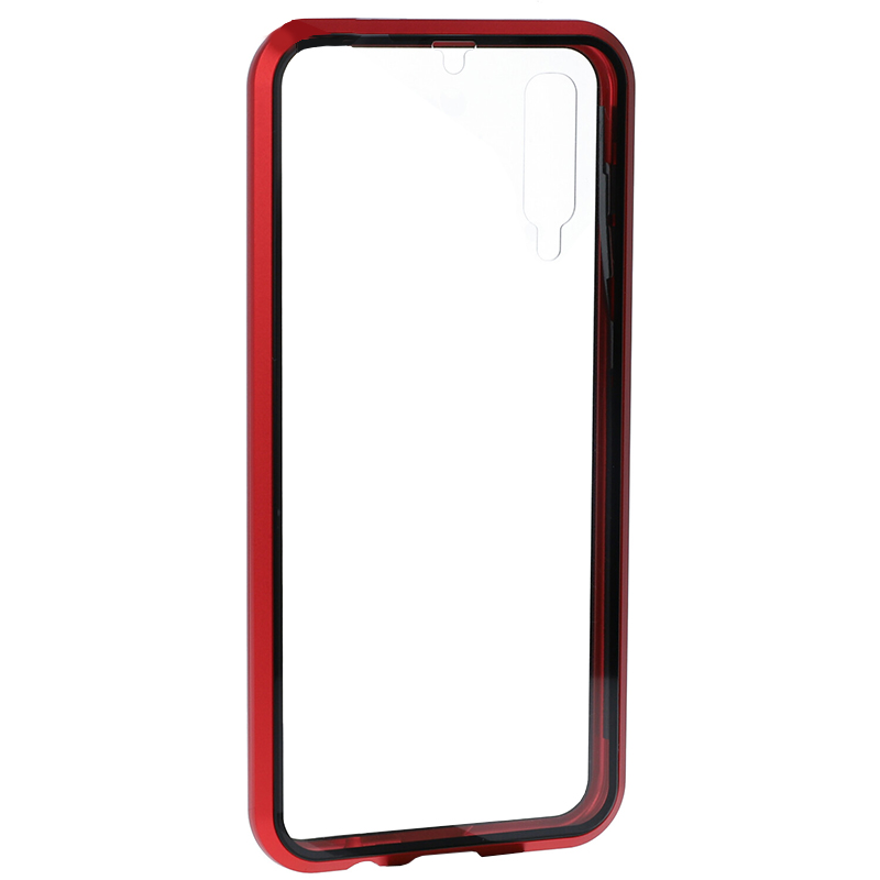 Magnetische Schutzhülle Luphie Magnetic Case für Galaxy A50, rot.