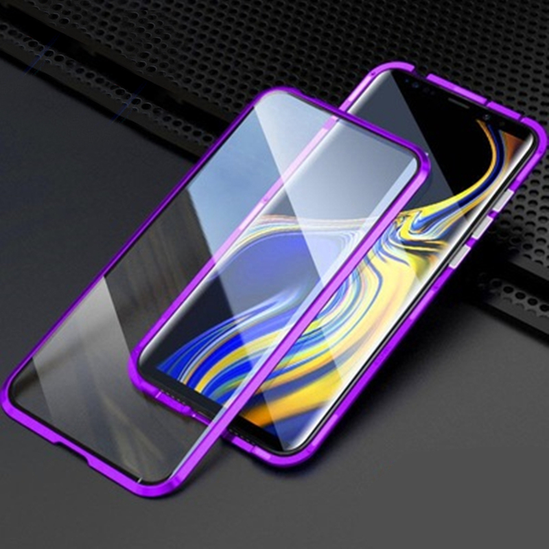 Magnetische Schutzhülle Luphie Magnetic Case für Galaxy A41, violett