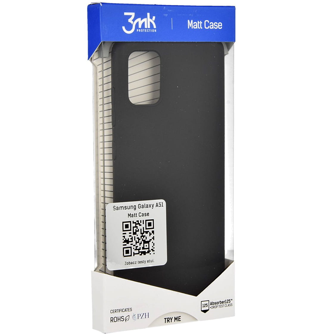 Schutzhülle 3mk aus der Serie Matt Case für Galaxy A51, schwarz
