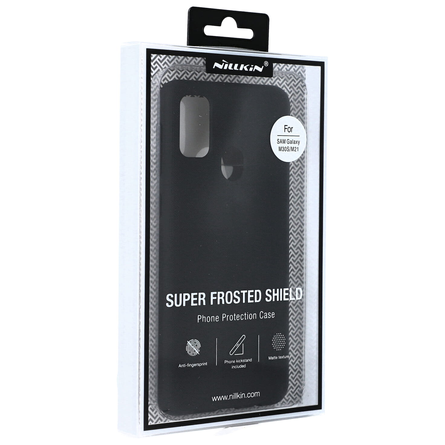 Schutzhülle Nillkin Frosted Shield für Samsung Galaxy M21, schwarz