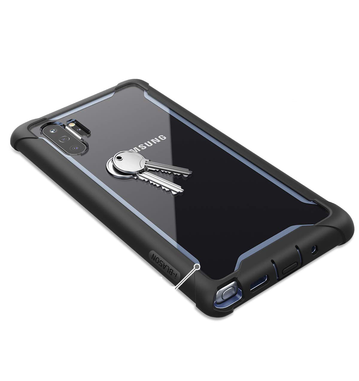 Gepanzerte Schutzhülle Supcase i-Blason Ares noSP für Galaxy Note 10 Plus, schwarz.