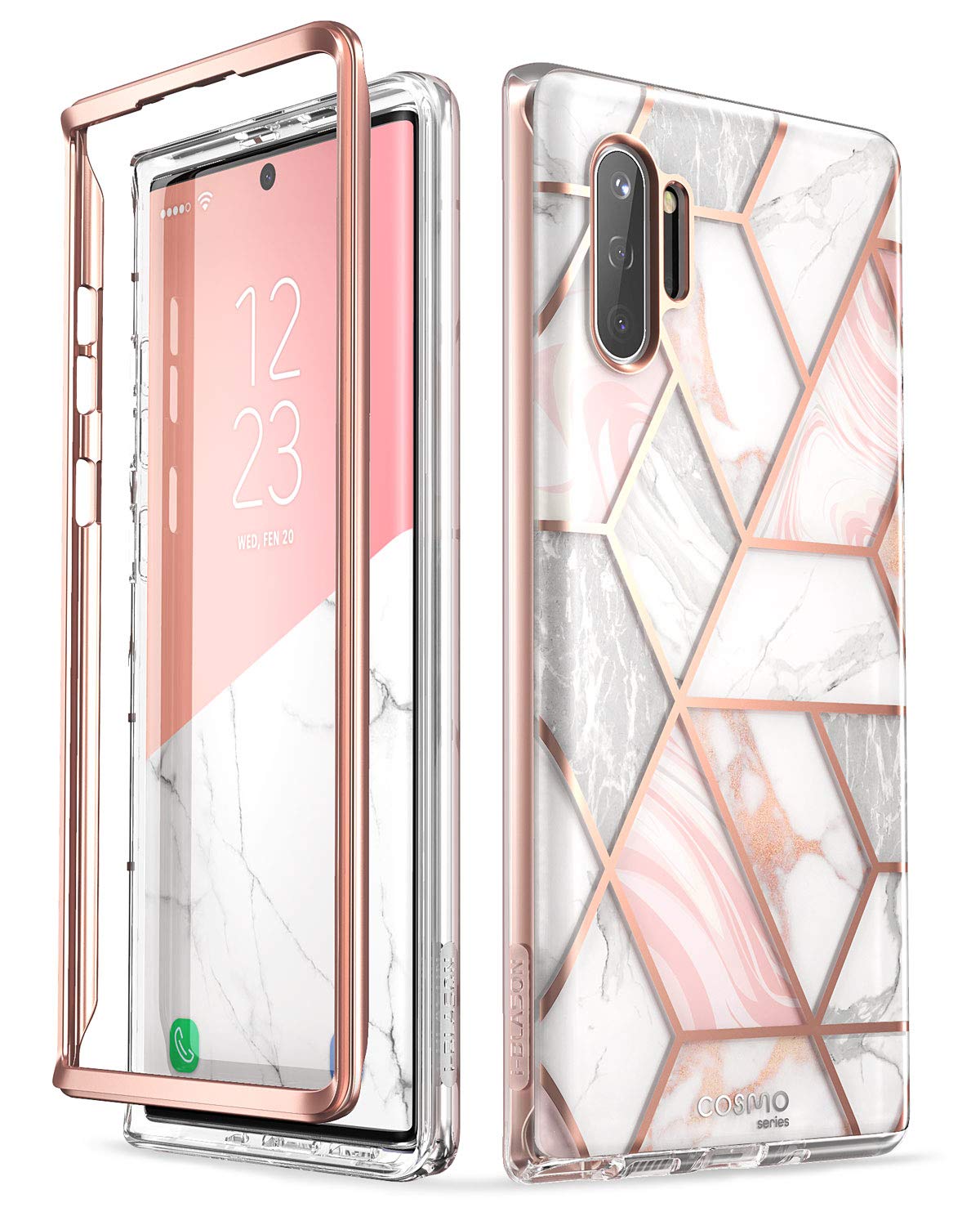 Gepanzerte Schutzhülle Supcase i-Blason Cosmo für Galaxy Note 10 Plus, rosa.