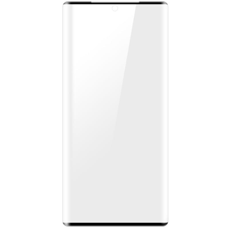Gehärtetes Glas Mocolo TG+ 2.5D Full Glue für Galaxy Note 20 Ultra mit schwarzem Rahmen.