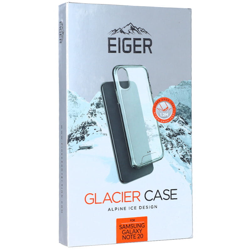 Transparente Hülle Eiger Glacier Case für Samsung Galaxy Note 20, transparent.