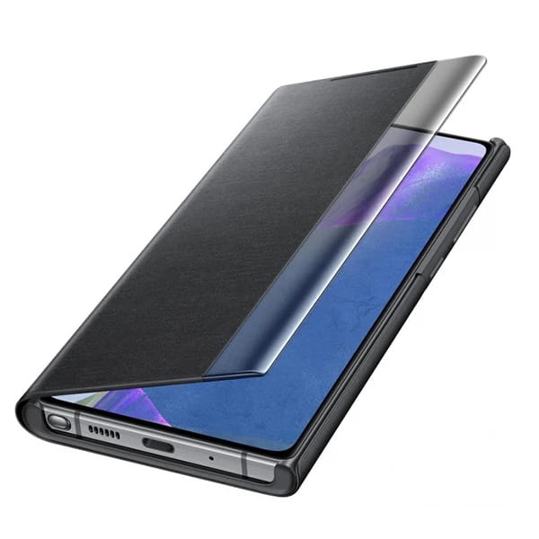 Schutzhülle mit Funktionsklappe Samsung Clear View Cover für Galaxy Note 20, schwarz