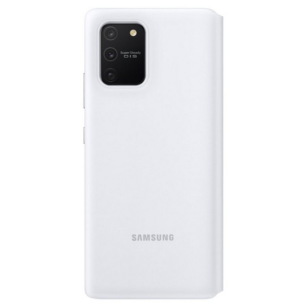 Original Klappetui Samsung aus der Serie S View Wallet Cover für Samsung Galaxy S10 Lite, weiß