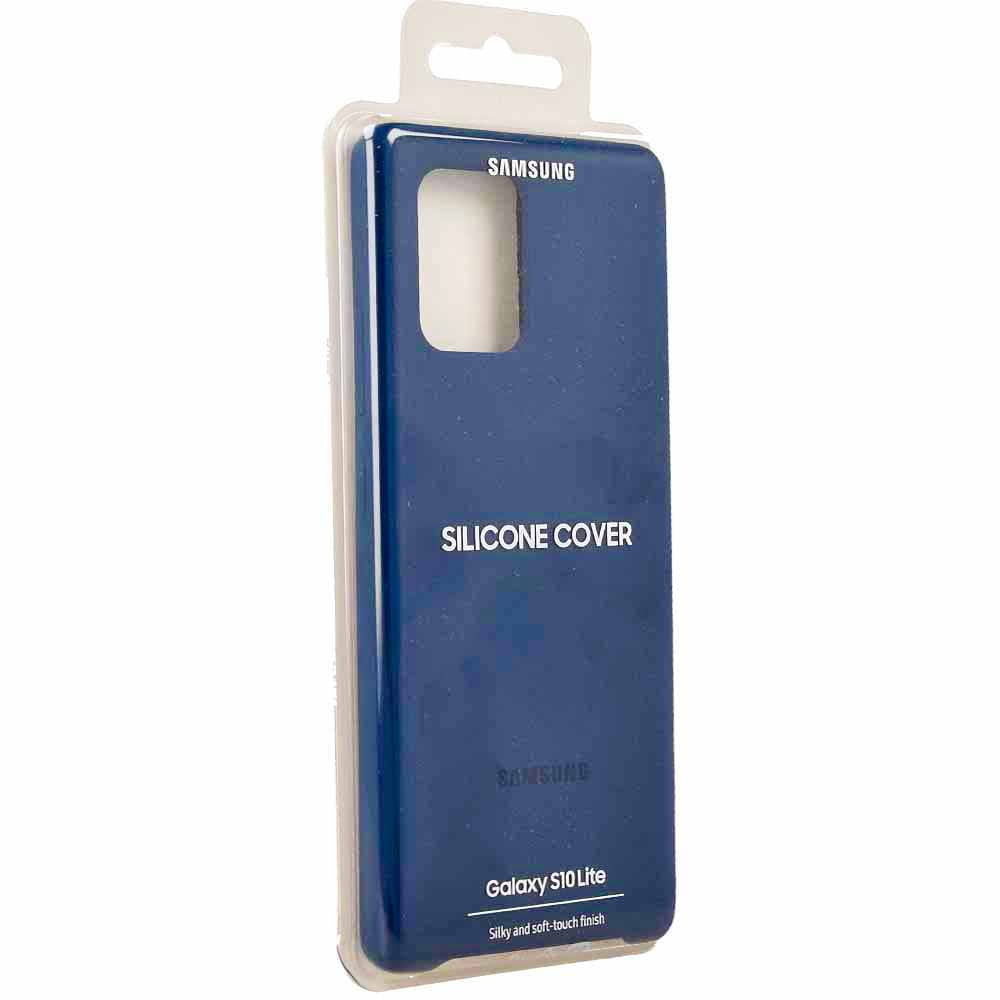 Silikonhülle Samsung Silicon Cover für Galaxy S10 Lite, blau
