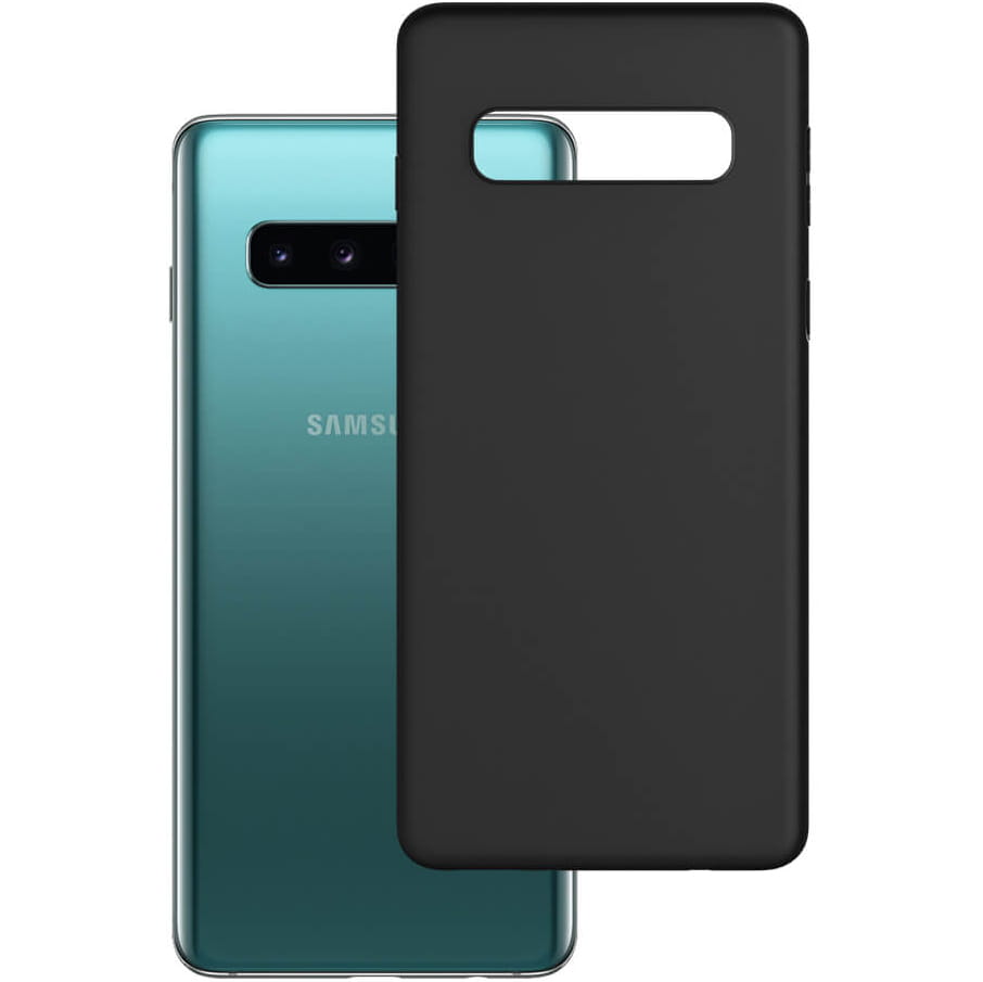 Schutzhülle 3mk aus der Serie Matt Case für Galaxy S10 Plus, schwarz