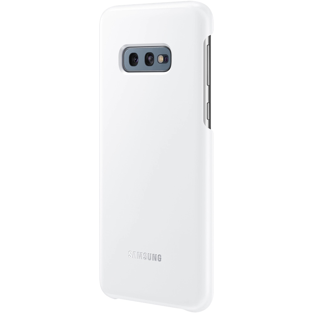 Silikonhülle Samsung LED Cover für Galaxy S10e, weiß