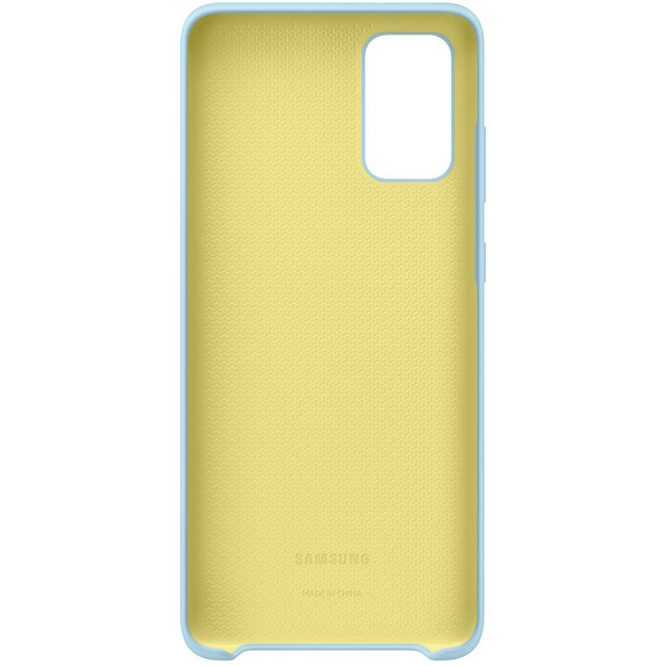 Silikonhülle Samsung Silicon Cover für Galaxy S20 Plus, blau