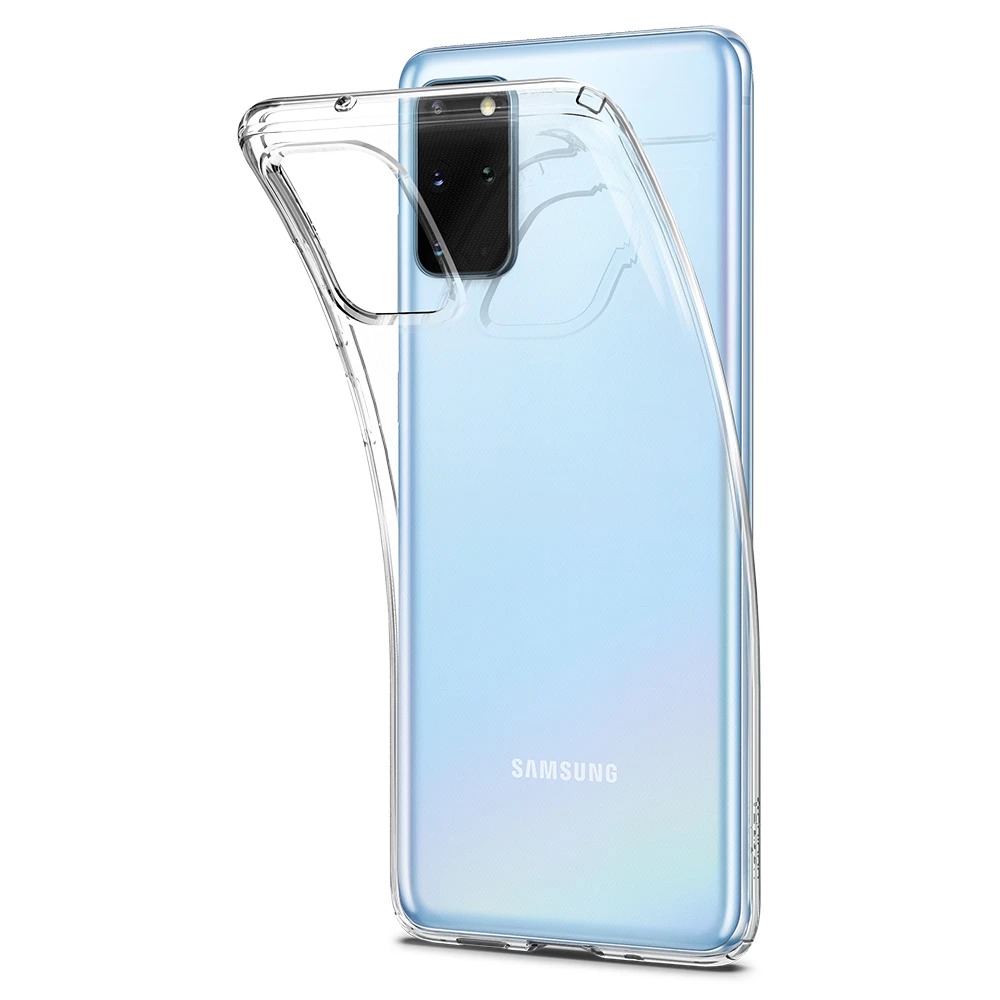 Transparente Hülle Spigen Liquid Crystal für Samsung Galaxy S20 Plus, transparent.