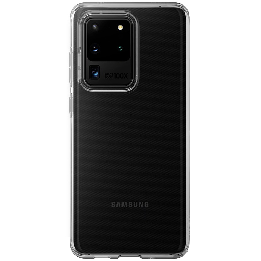 Transparente Hülle Spigen Crystall Flex für Galaxy S20 Ultra.