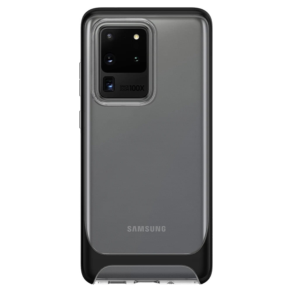 Originale Hülle Neo Hybrid CC von Spigen für Samsung Galaxy S20 Ultra, schwarz.