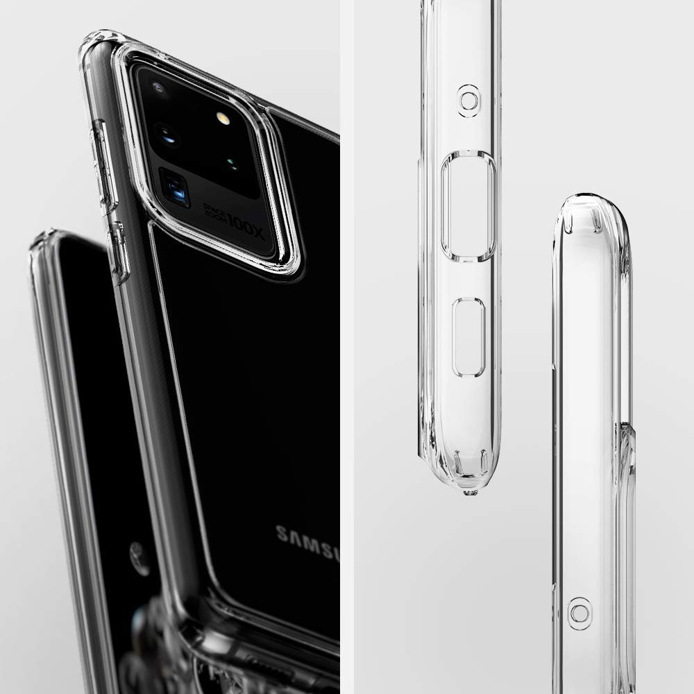 Originale Hülle Ultra Hybrid von Spigen für Galaxy S20 Ultra, transparent