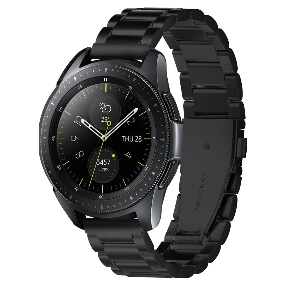 Armband Spigen Band Modern Fit für Galaxy Watch 42mm / S2 Classic / Galaxy Watch Active, schwarz.