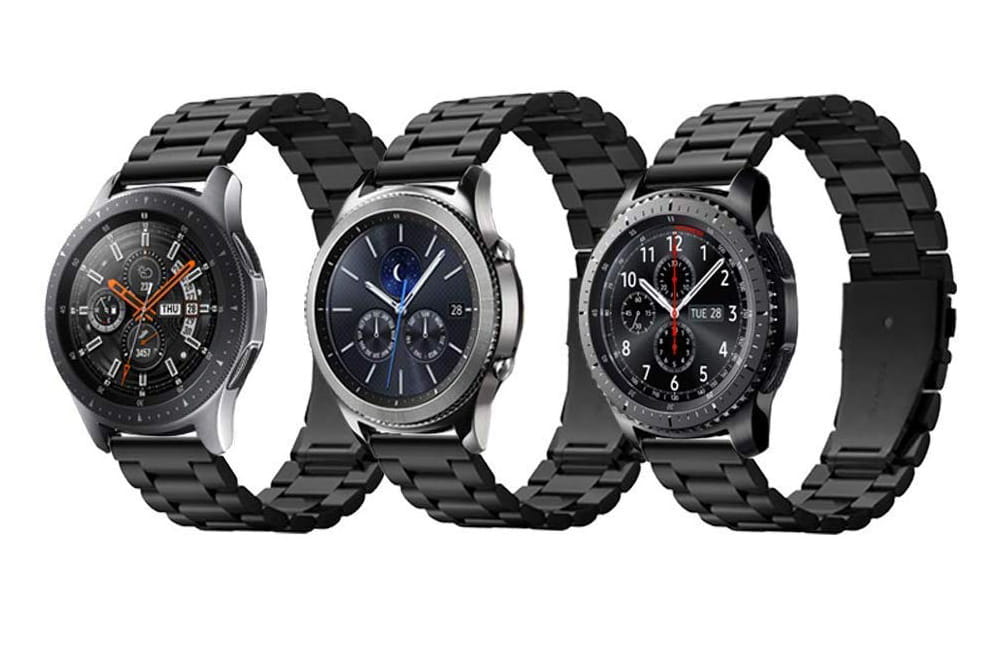 Armband Spigen Band Modern Fit für Galaxy Watch 46mm / S3 Classic / S3 Frontier, schwarz