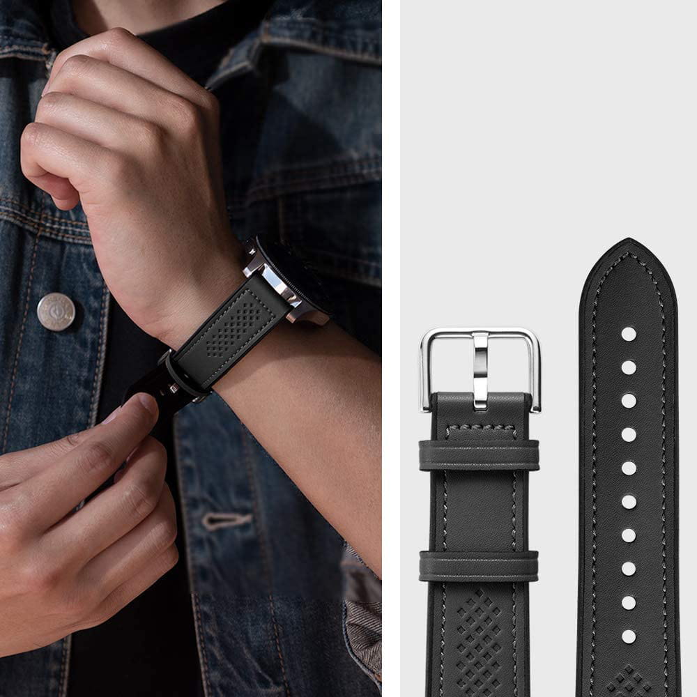 Armband Spigen Band Retro Fit für Galaxy Watch 46mm, schwarz.